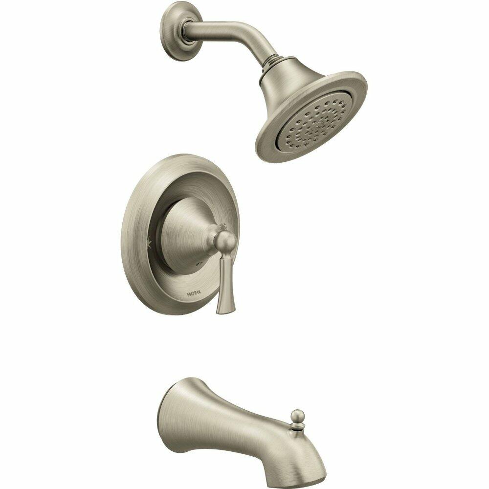 MOEN Wynford T4503EPBN Single-Handle 1-Spray Tub and Shower Faucet Trim Kit in Brushed Nickel (Valve Not Included)