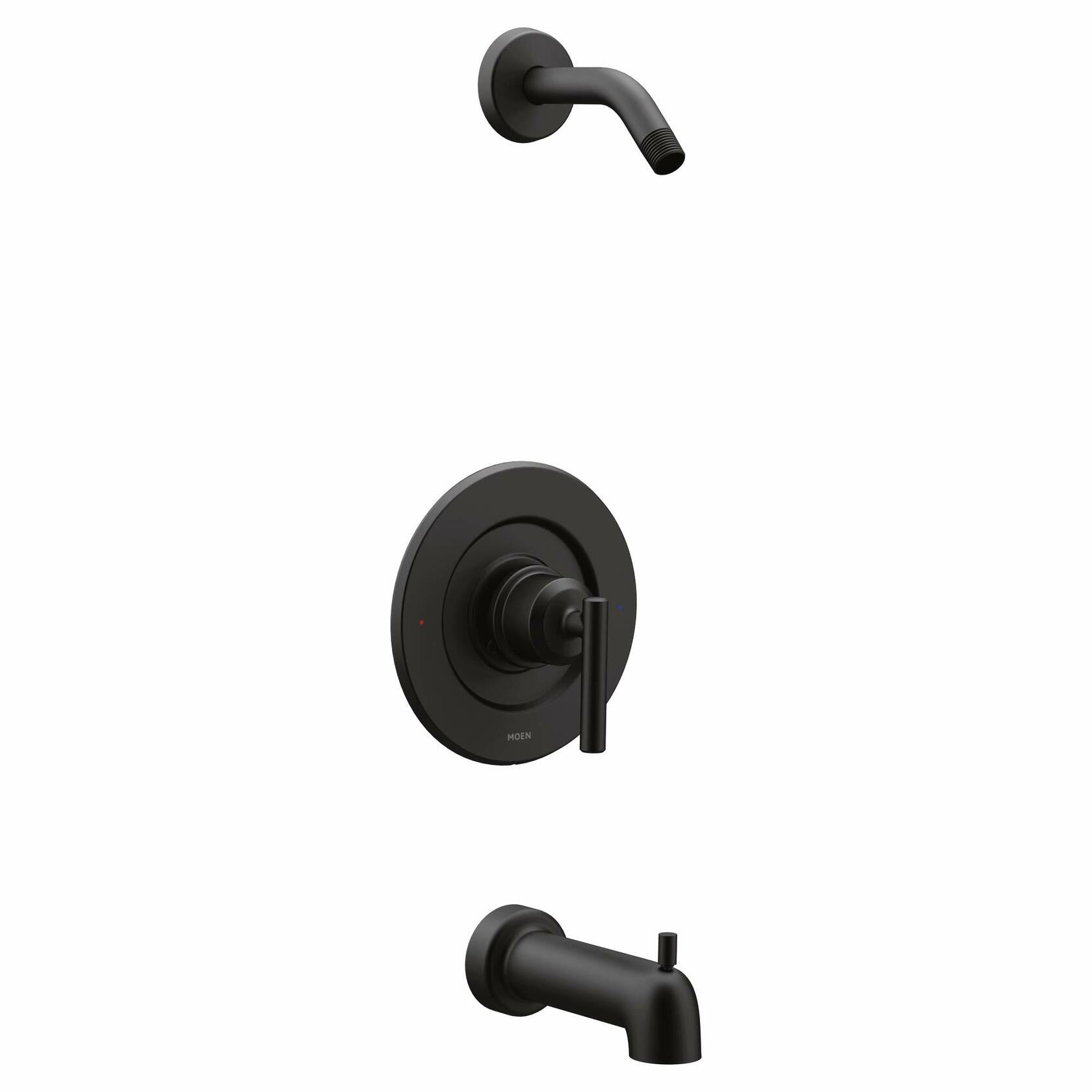MOEN Matte Black T2903NHBL 1-handle Sold separately Bathtub and shower Faucet (Valve Not Included)