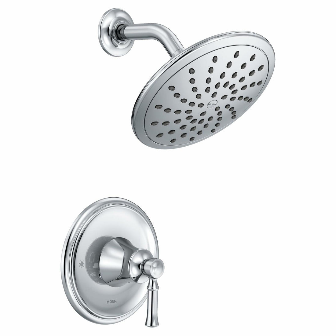 MOEN Dartmoor T2282EP 1-Handle Posi-Temp Rain Only Shower Faucet Trim Kit in Chrome (Valve Not Included)