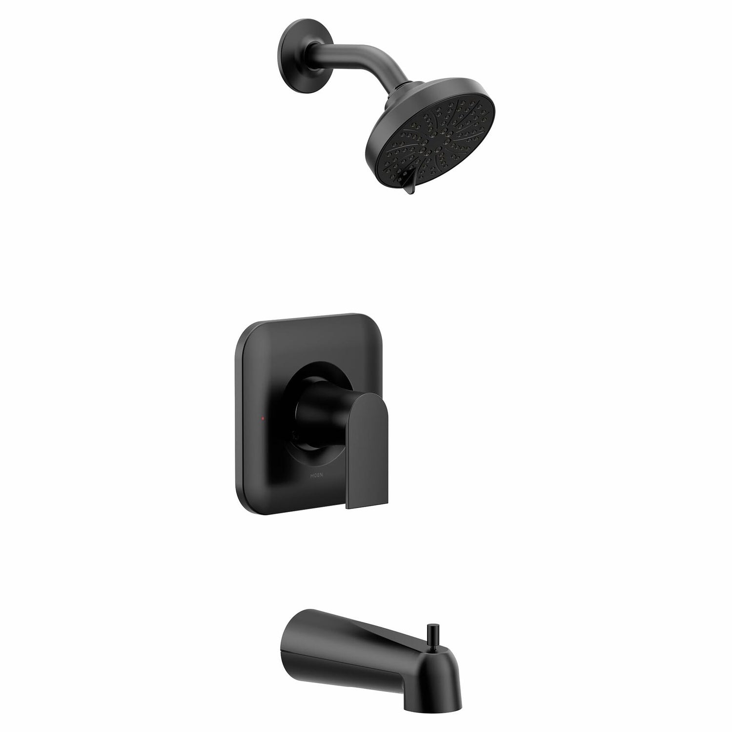 MOEN Genta T2473EPBL LX 1-Handle Posi-Temp Eco-Performance Tub and Shower Faucet Trim Kit in Matte Black (Valve Required)