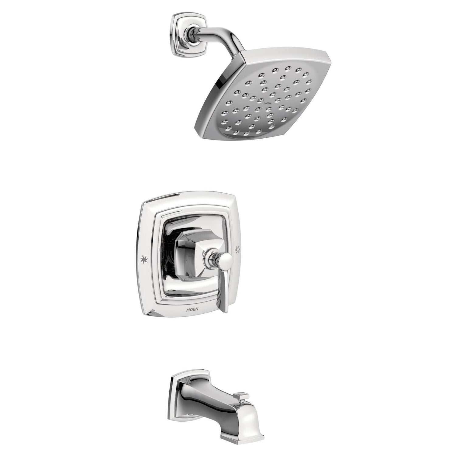 MOEN Conway 82922 Single Handle 1-Spray Tub and Shower Faucet 1.75 GPM in Chrome (Valve Included)