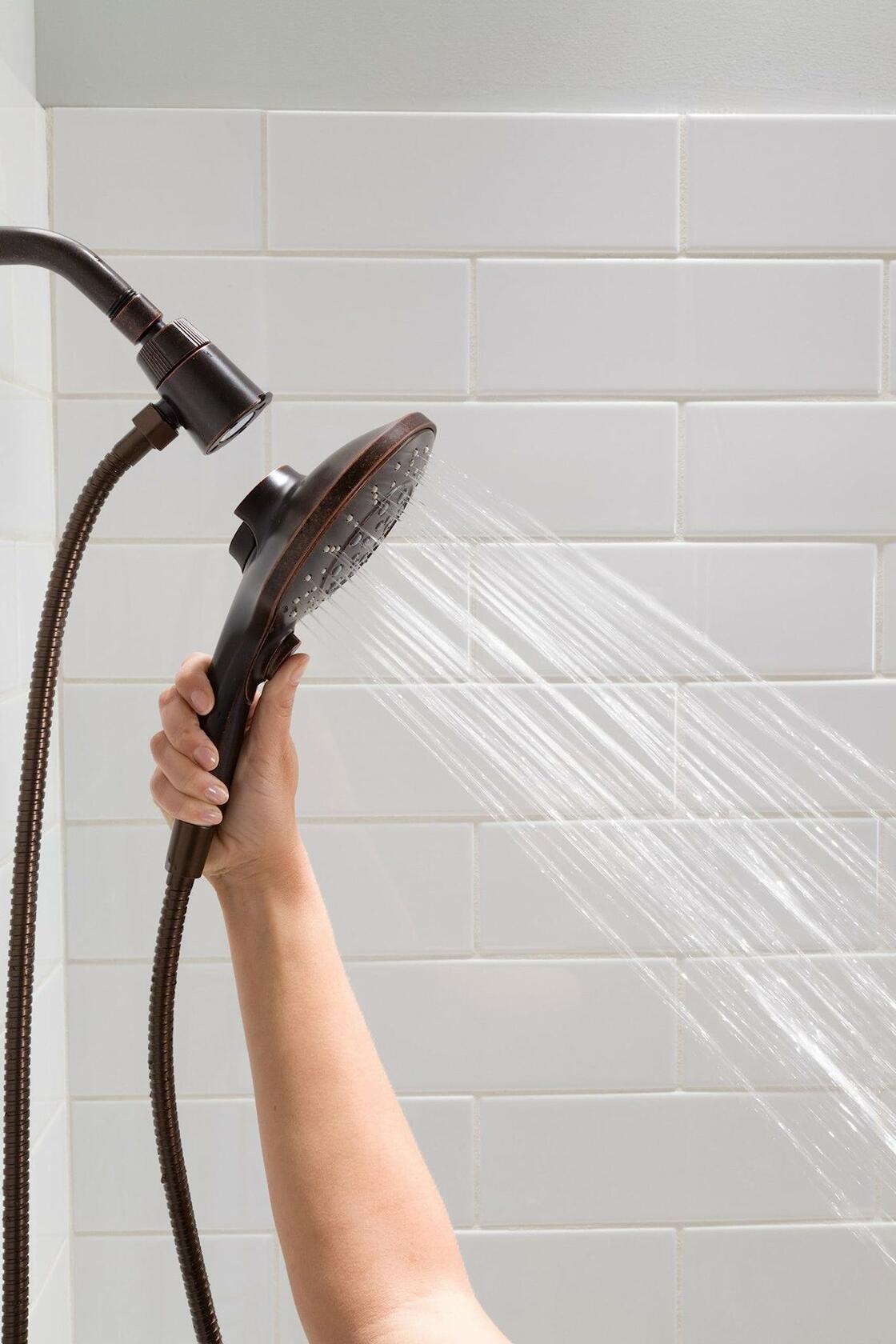 MOEN Engage 3662EPORB 6-Spray 5.5 in. Single Tub Wall Mount Handheld Adjustable Shower Head in Oil Rubbed Bronze