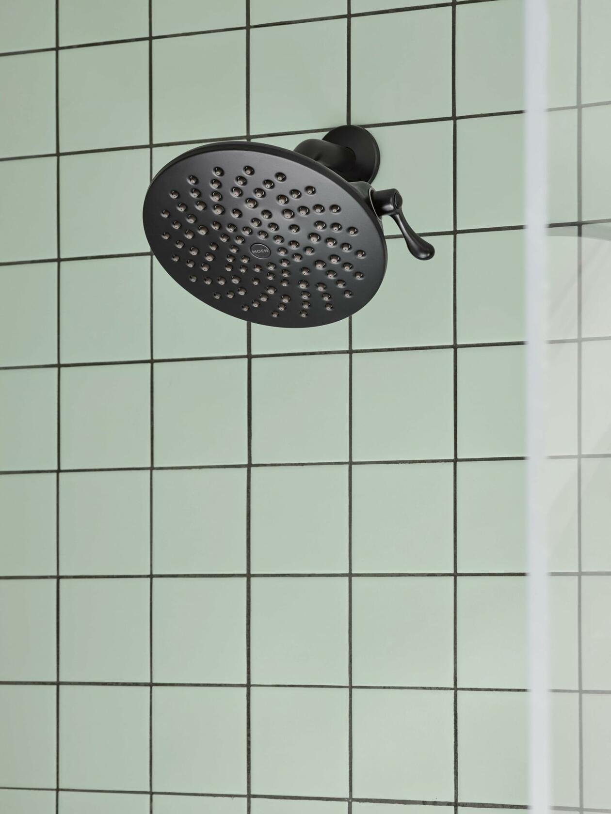 MOEN Velocity S6320EPBL Two-Function 8" Diameter Spray Head Eco-Performance Rainshower in Matte Black