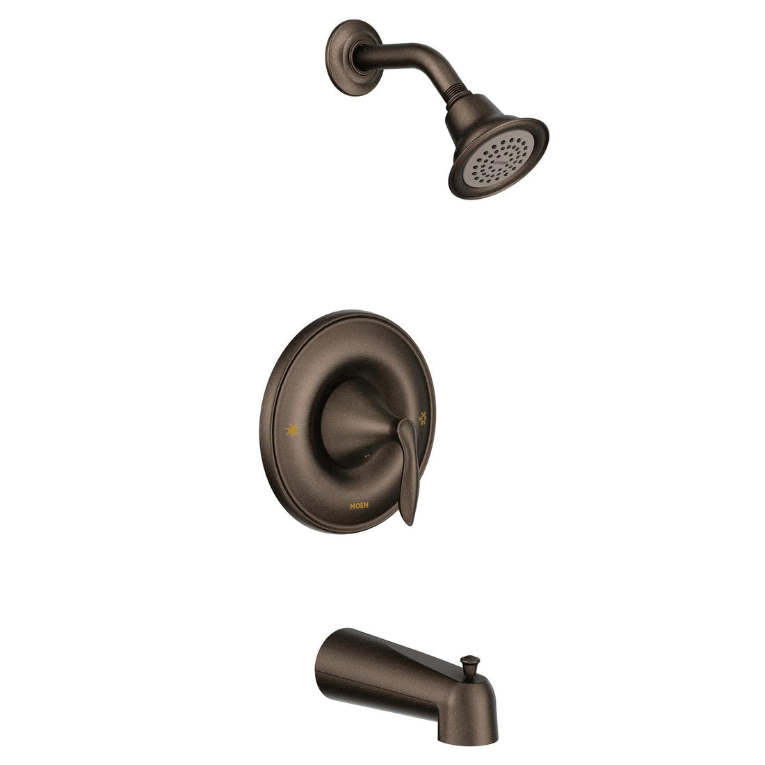MOEN Eva T2133ORB Single-Handle 1-Spray Posi-Temp Tub and Shower Faucet Trim Kit in Oil Rubbed Bronze (Valve Not Included)