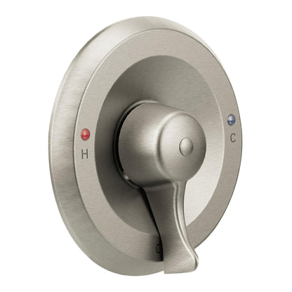 MOEN T8370CBN Single Handle Pressure-Balance Valve Handle Trim in Classic Brushed Nickel (Valve Not Included)