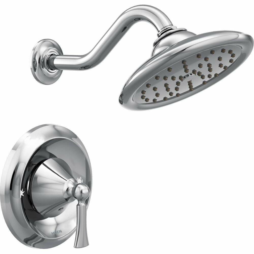 MOEN Wynford Moentrol T5502 Shower Trim Kit with 7-Inch Rainshower in Chrome (Valve Required)
