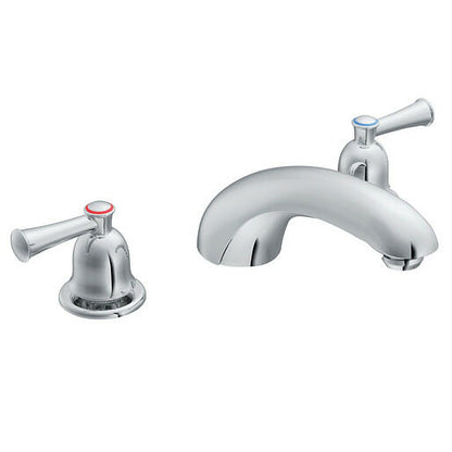 MOEN CFG Capstone T41411 Two-Handle Low Arc Roman Tub Faucet in Chrome (Valve Required)