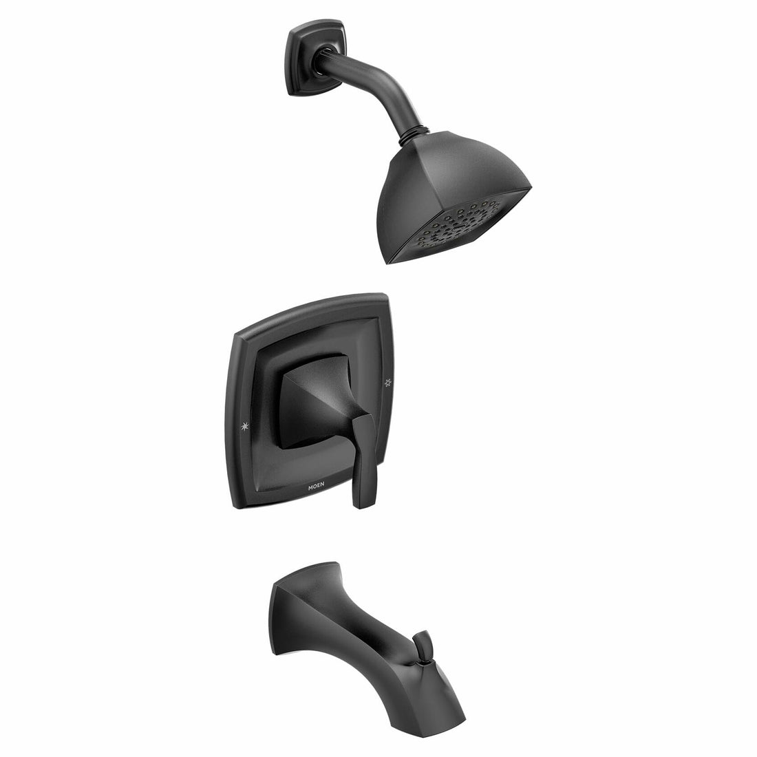 MOEN Voss T2693EPBL Posi-Temp Pressure Balancing Tub and Shower Trim Kit in Matte Black (Valve Required)