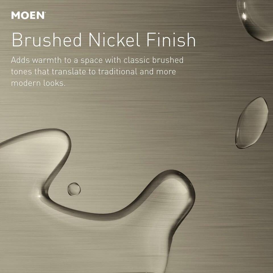 MOEN Zarina L84533SRN One-Handle Bathroom Sink Faucet in Spot Resist Brushed Nickel (Drain Included) - Like New