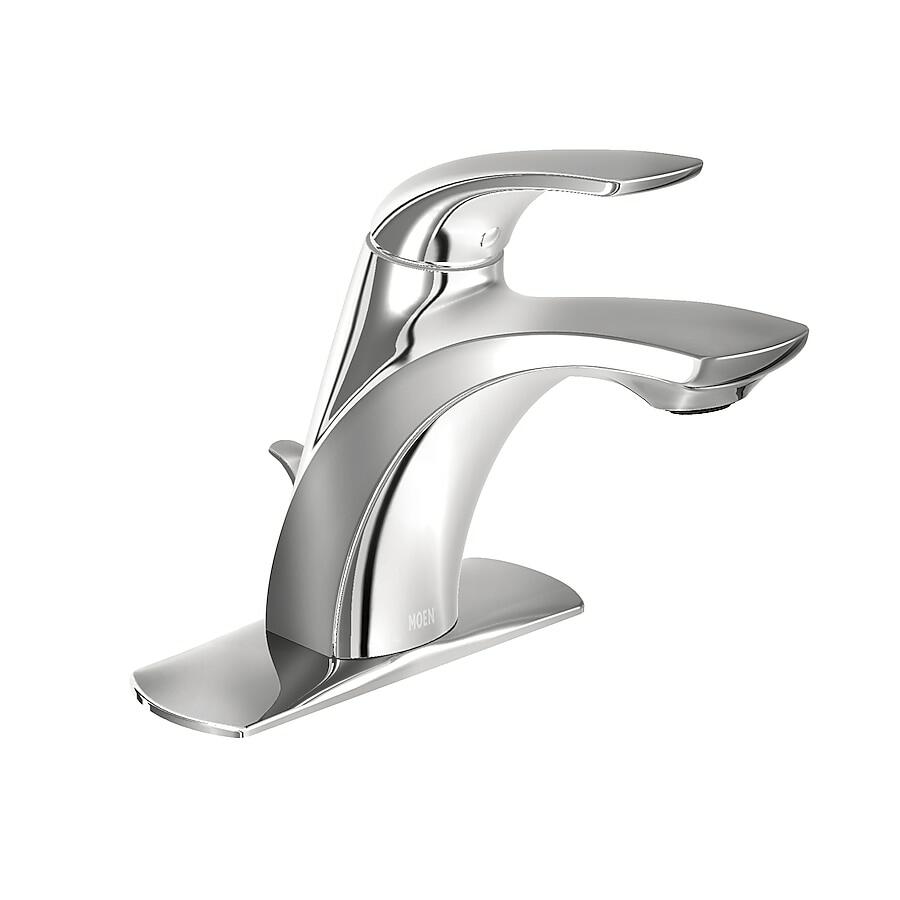 MOEN Zarina WSL84533 One-Handle Bathroom Sink Faucet in Chrome (Drain Included) - Like New