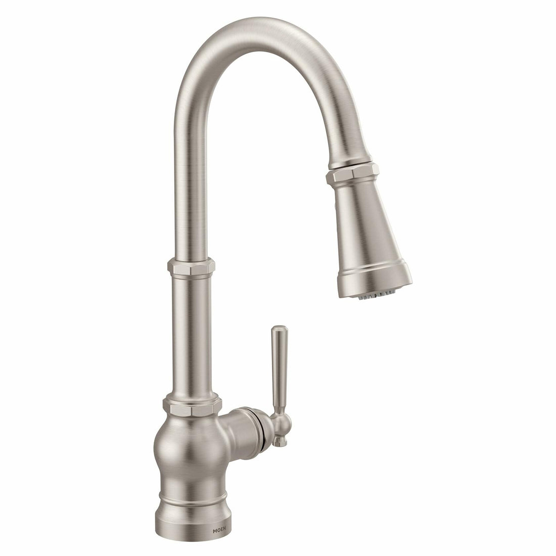 MOEN Paterson S72003SRS Single-Handle Pull-Down Sprayer Kitchen Faucet in Spot Resist Stainless