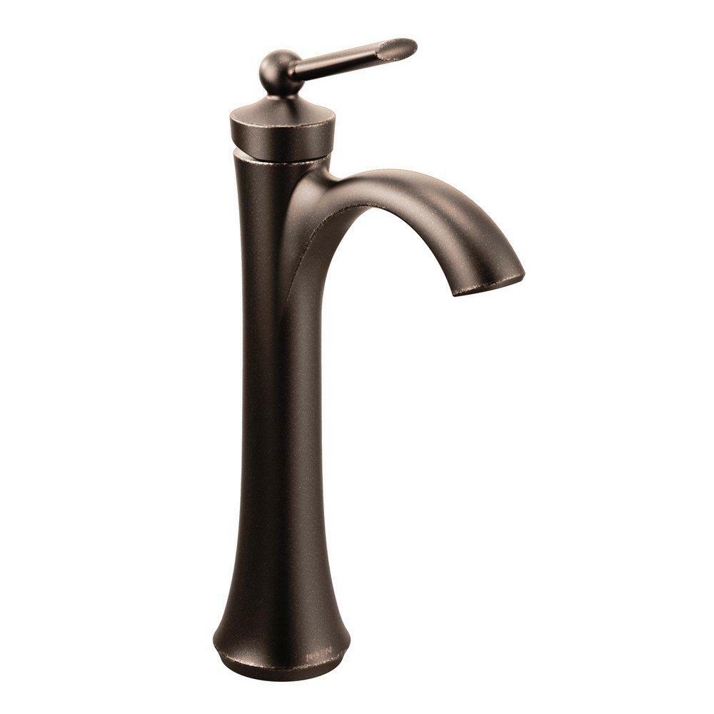 MOEN Wynford 4507ORB One-Handle High Arc Vessel Bathroom Faucet in Oil Rubbed Bronze