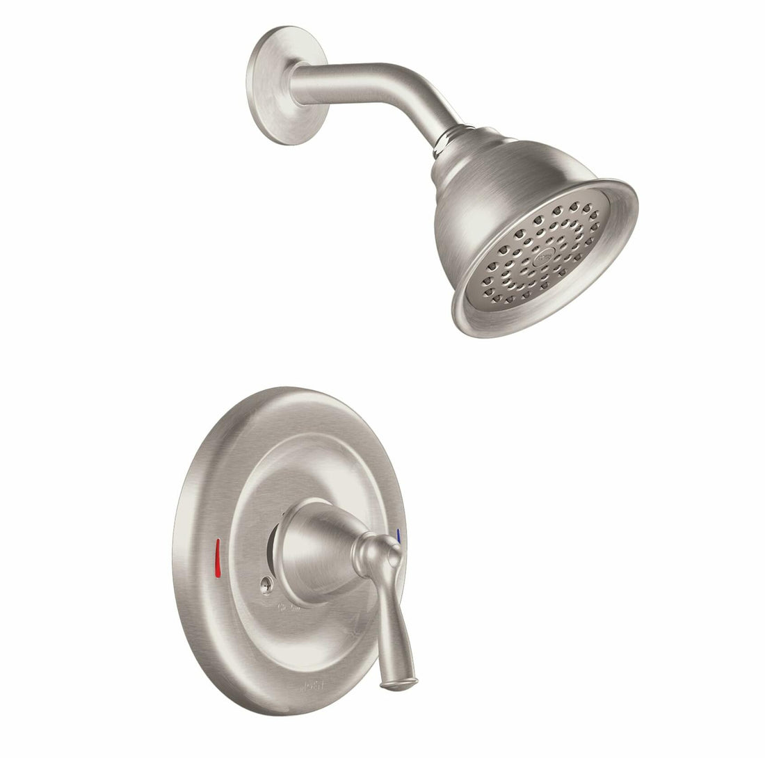 Moen 82910SRN Single Handle Posi-Temp Tub and Shower Valve Trim, Spot Resist Brushed Nickel