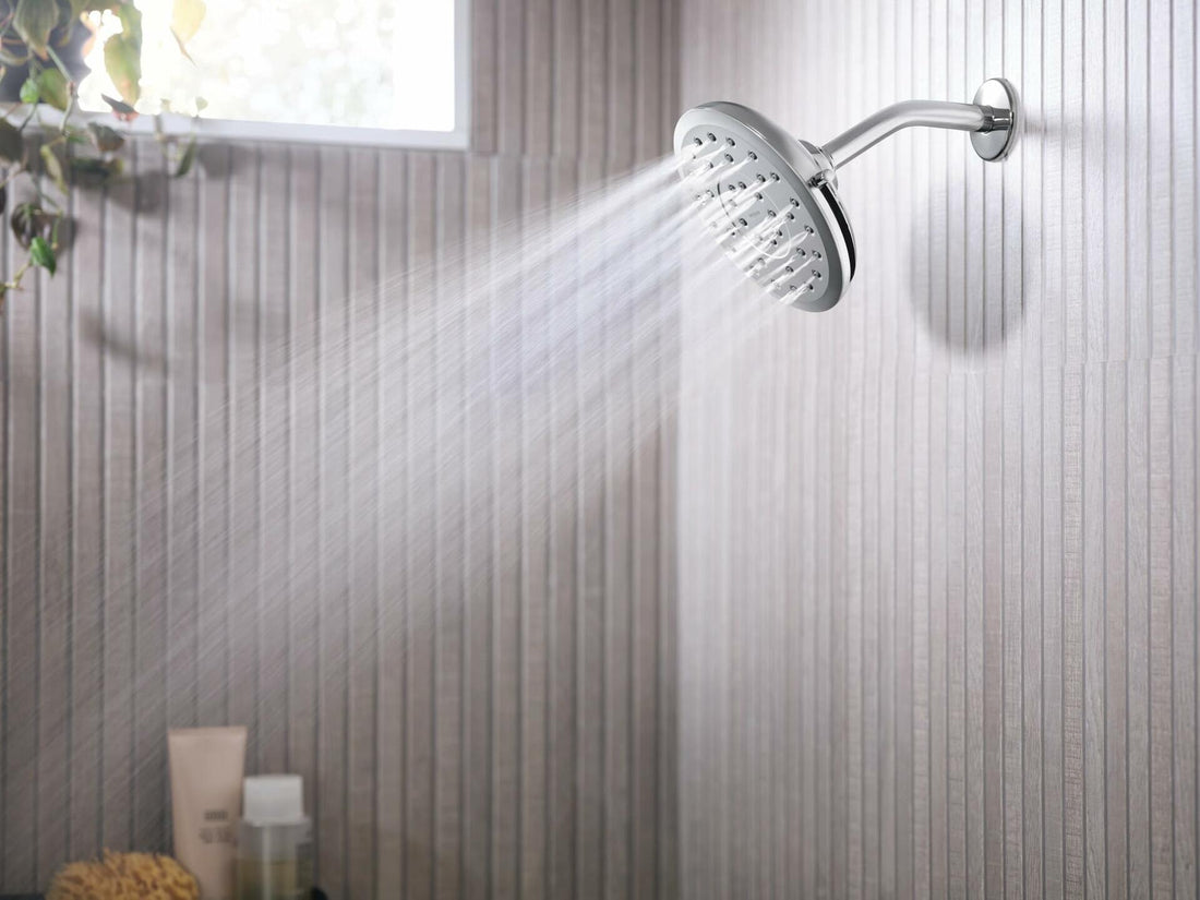 Moen Verso Eco-Performance Infiniti Dial Round Rain Shower Head, 7-Inch Diameter Spray Head, Chrome, 220R7EP