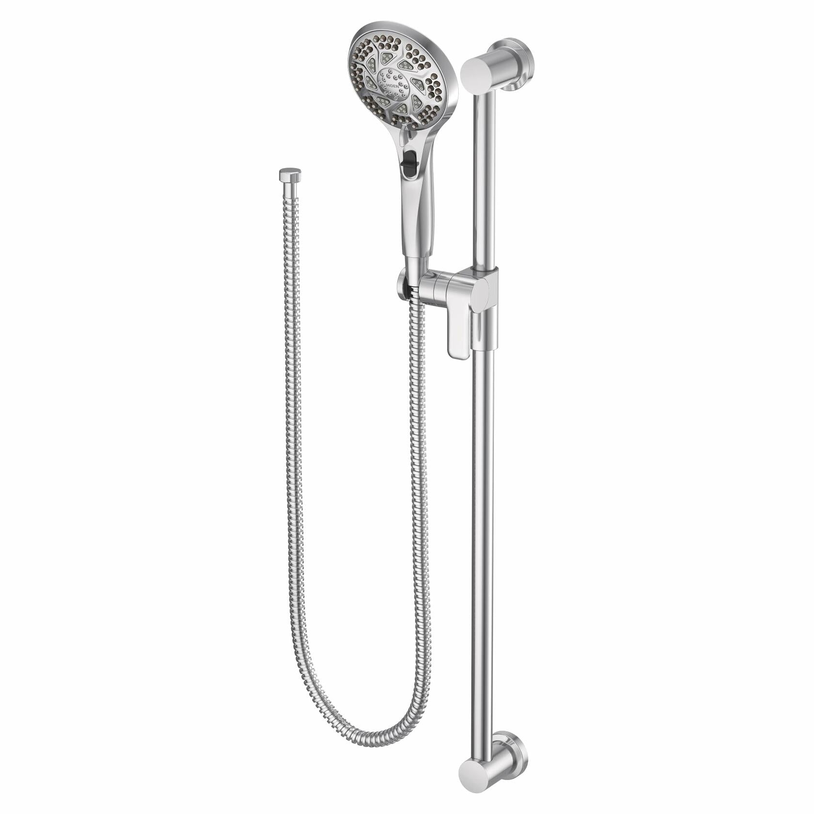 MOEN 3671EP 5-Function Massaging Handsomer with Toggle Pause, Includes 30-Inch Slide Bar in Chrome