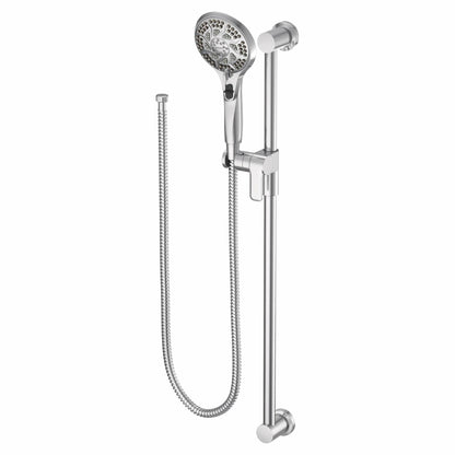 MOEN 3671EP 5-Function Massaging Handsomer with Toggle Pause, Includes 30-Inch Slide Bar in Chrome