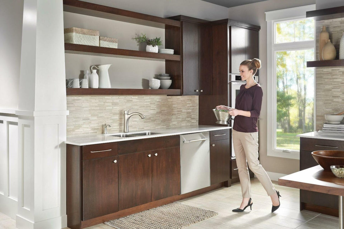 Moen S3948SRS Transitional Deck Mounted Kitchen Soap Dispenser with Above the Sink Refillable Bottle, Spot Resist Stainless