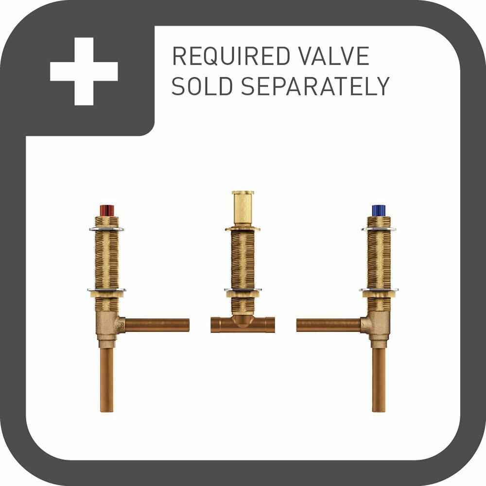 Moen T9023BN Belfield Two-Handle Deck Mounted Roman Tub Faucet Without Valve, Brushed Nickel