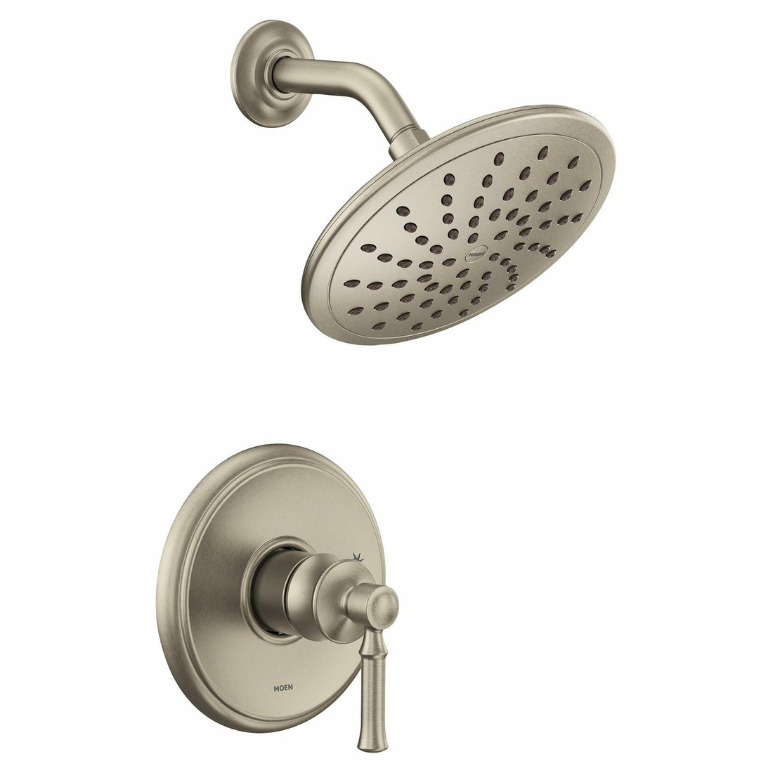 Moen UT2282EPBN Dartmoor M-CORE 2-Series 1-Handle Shower Trim Kit, Valve Required, Brushed Nickel