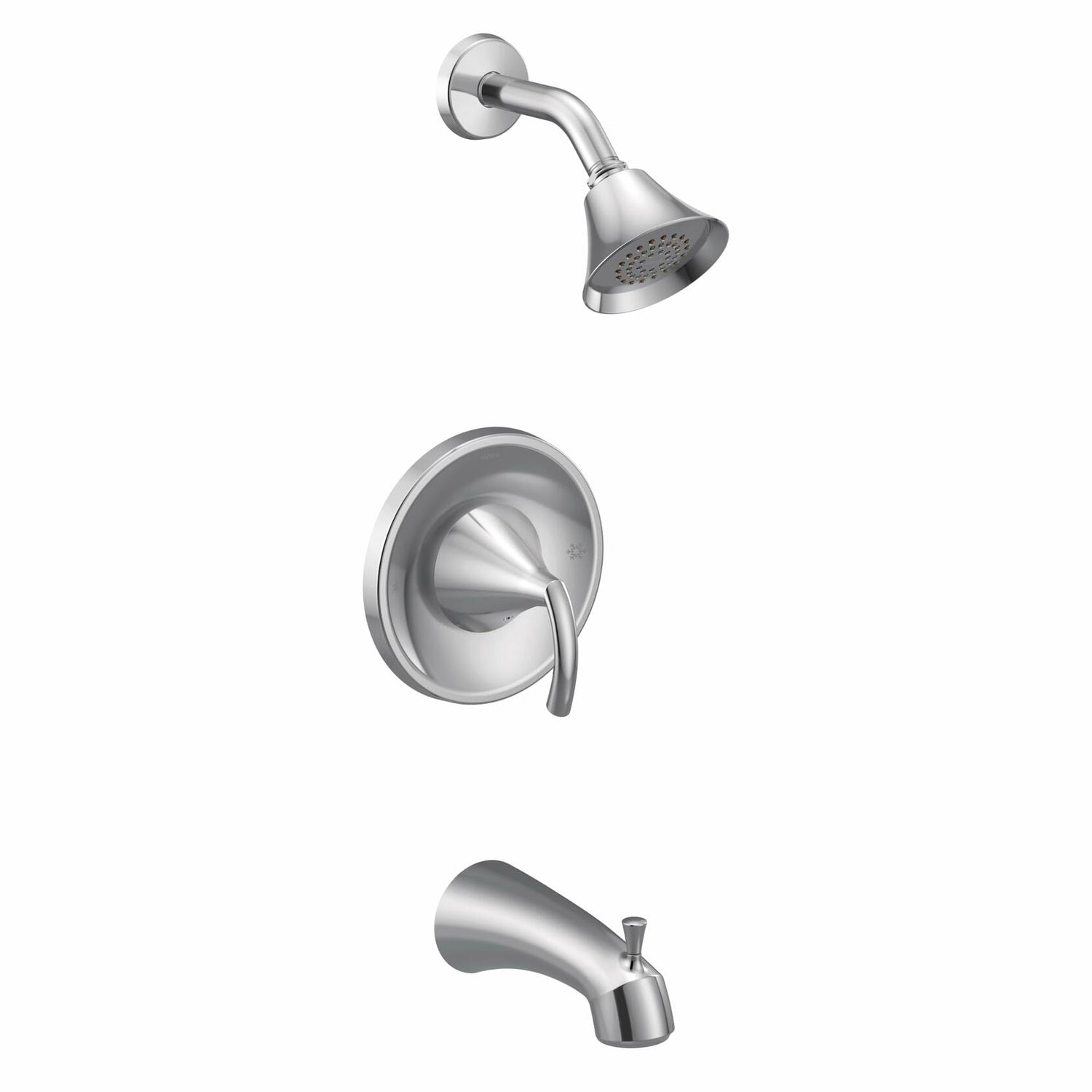 Moen Glyde Chrome 1-Handle Posi-Temp Tub and Shower Trim, Valve Required, T2743