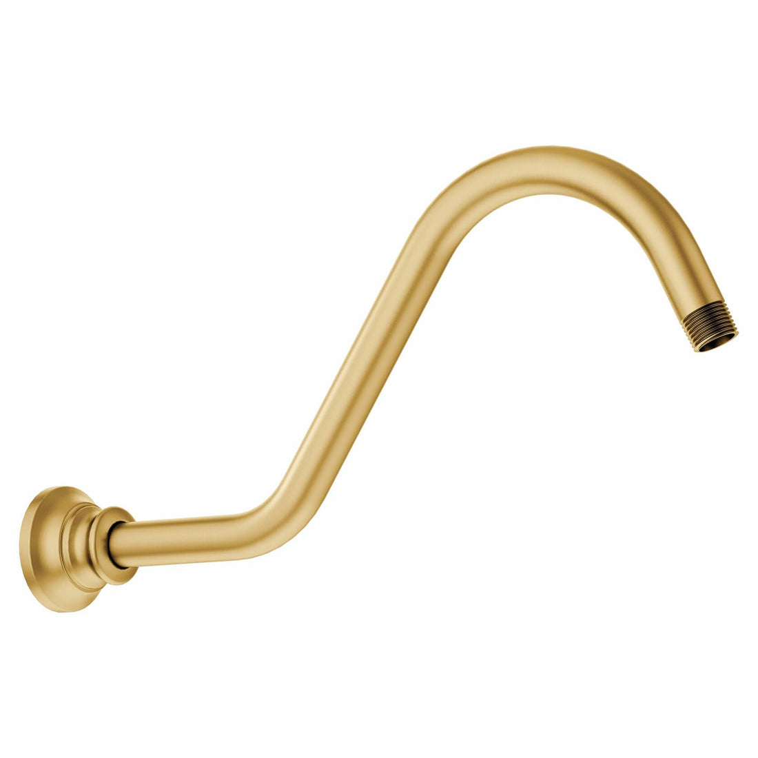 Moen Waterhill Brushed Gold 14-Inch Replacement Extension Curved Shower Arm, S113BG