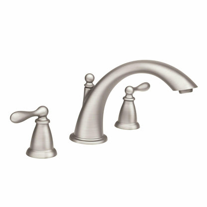 Moen 86440SRN Deck Mounted Roman Tub Faucet Trim from The Caldwell Collection, Spot Resist Brushed Nickel