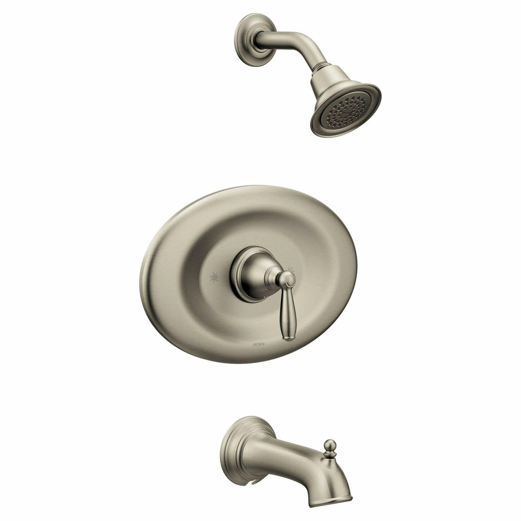 MOEN Brantford T2157EPBN Posi-Temp Eco-Performance Tub and Shower Trim Kit in Brushed Nickel (Valve Required)