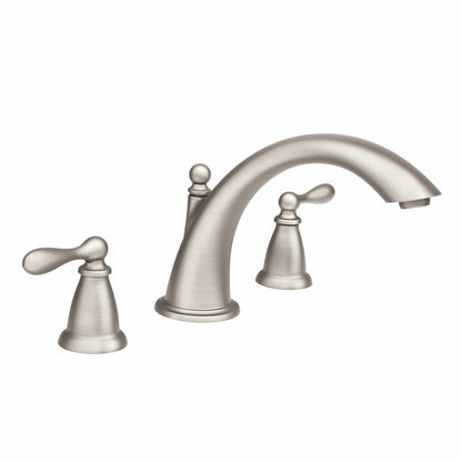 Moen 86440SRN Deck Mounted Roman Tub Faucet Trim from The Caldwell Collection, Spot Resist Brushed Nickel