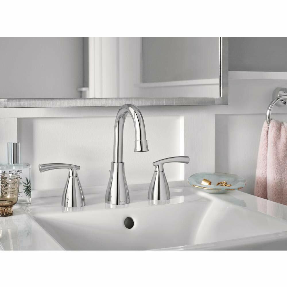 MOEN 84716 Essie 8 in. Widespread 2-Handle Bathroom Faucet in Chrome