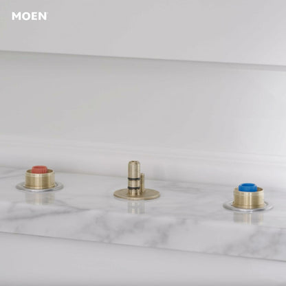 Moen Widespread Bathroom Sink Faucet Rough In Water Valve with Drain Assembly, 9000