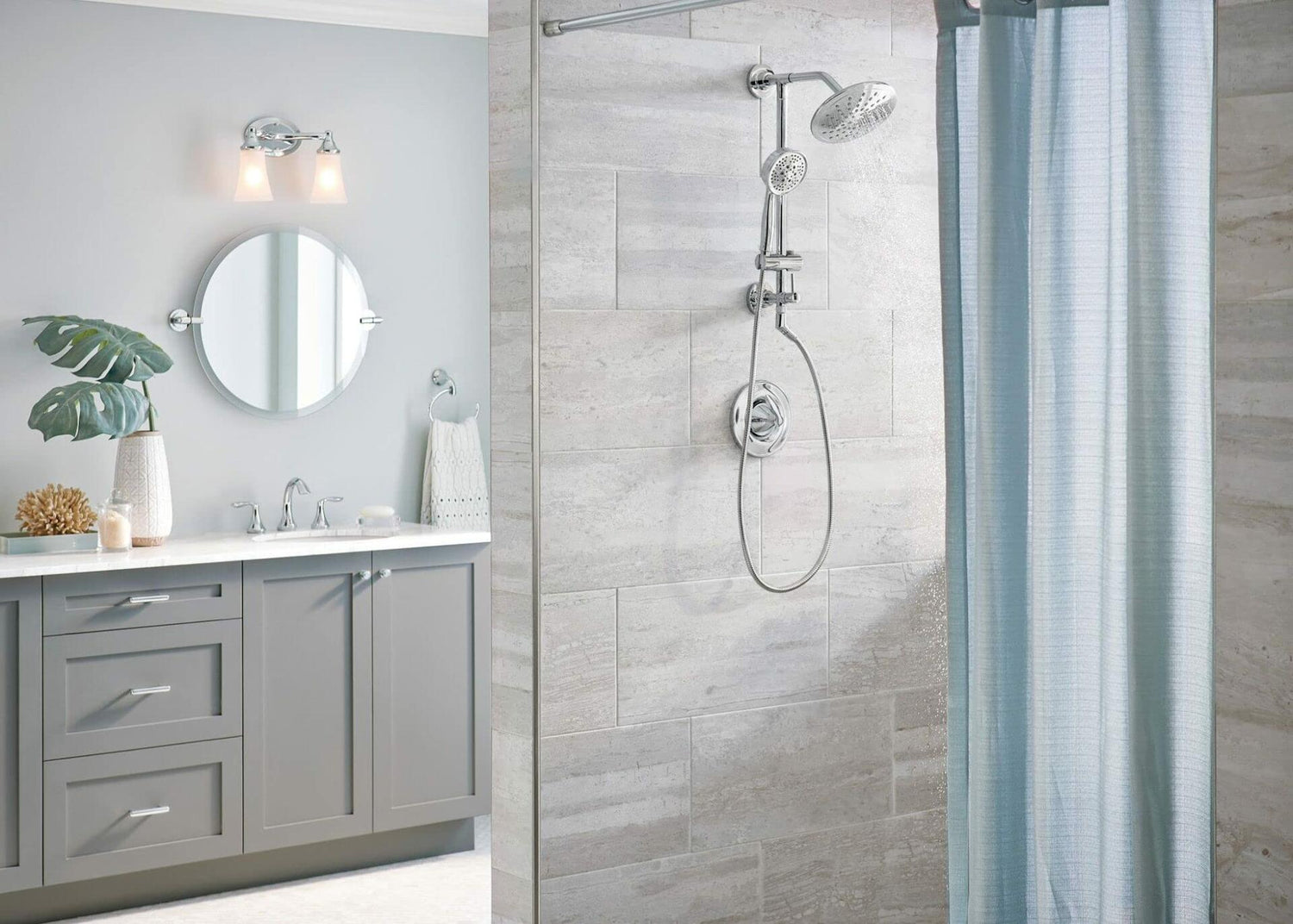 Moen T2232EP Eva Shower Only System with Rainshower Showerhead without Valve, Chrome