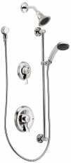 Moen 8342 Moen 8342 Shower System with 2.5 GPM Single Function Shower Head and Posi-Temp Pressure Balancing Rough-In Valve from the Commercial Collection2