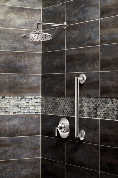 MOEN Arris TS22003EPBN Posi-Temp Pressure Balancing Modern Tub and Shower Trim Kit in Brushed Nickel (Valve Required)