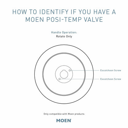 MOEN Arris TS22003EPBN Posi-Temp Pressure Balancing Modern Tub and Shower Trim Kit in Brushed Nickel (Valve Required)