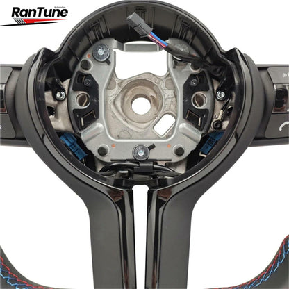 BMW 1-5 Series F30 F80 M5 M3 M4 Nappa Leather Steering Wheel M Stitch &amp; Shifters