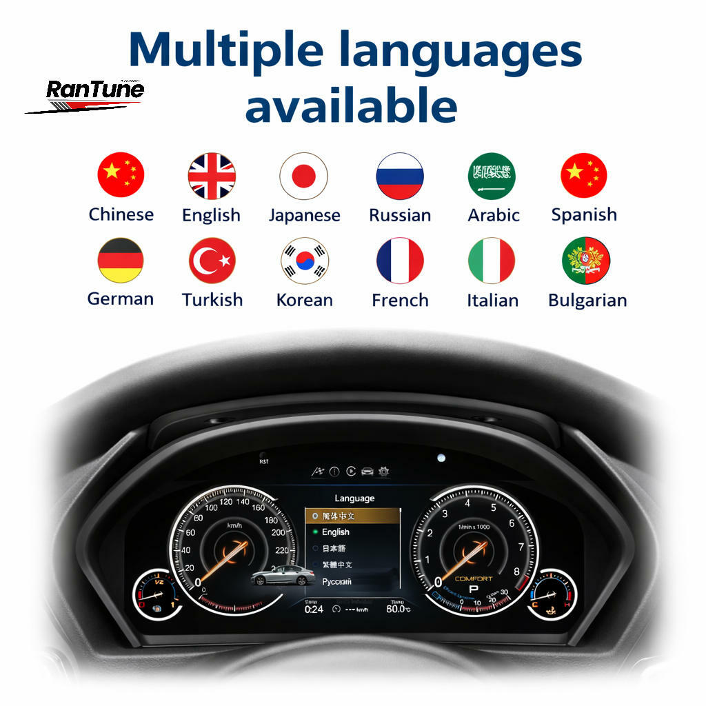 11" Digital LCD Instrument Cluster Dashboard for BMW 3 Series E90 E91 E92 E93 2005–2012