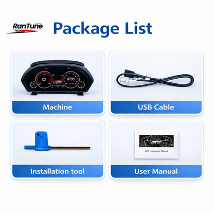 Digital Instrument Cluster CarPlay Speedometer For BMW 3/4 F30 F31 F32 F35 F36