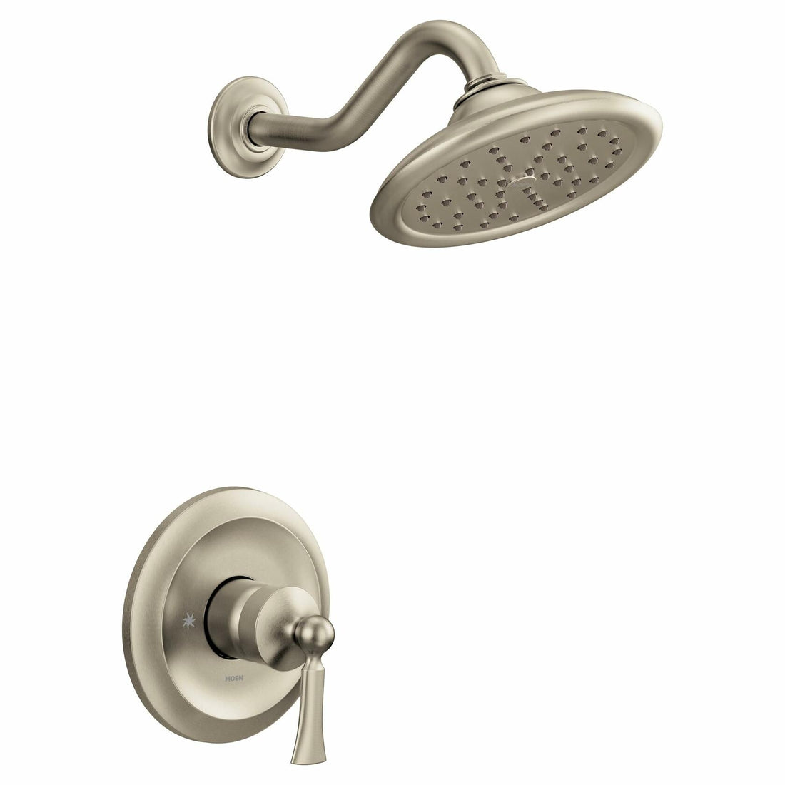 MOEN Wynford UT35502BN M-CORE 3-Series One-Handle Shower Trim Kit in Brushed Nickel (Valve Required)