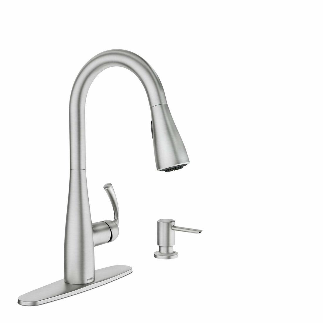 MOEN Essie 87014SRS Single-Handle Pull-Down Sprayer Kitchen Faucet with Reflex and Power Clean in Spot Resist Stainless - Like New