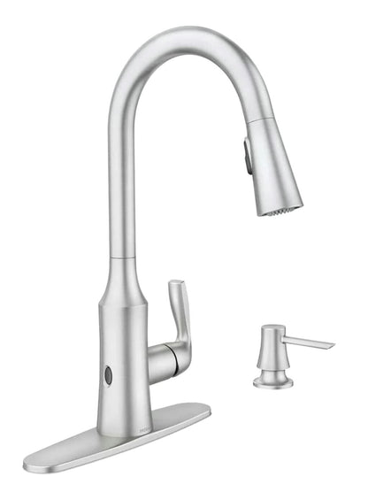 MOEN Cadia 87869EWSRS Touchless Activation Pulldown Kitchen Faucet in Spot Resist Stainless
