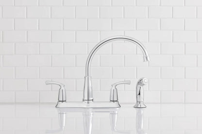 MOEN Bexley 87403 High Arc Kitchen Faucet with Side Spray in Chrome