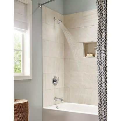 MOEN Glyde T2743BN 1-Handle 1-Spray Single-Handle Posi-Temp Tub and Shower Faucet Trim Kit in Brushed Nickel (Valve Not Included)
