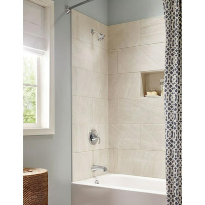 MOEN Glyde T2743BN 1-Handle 1-Spray Single-Handle Posi-Temp Tub and Shower Faucet Trim Kit in Brushed Nickel (Valve Not Included)