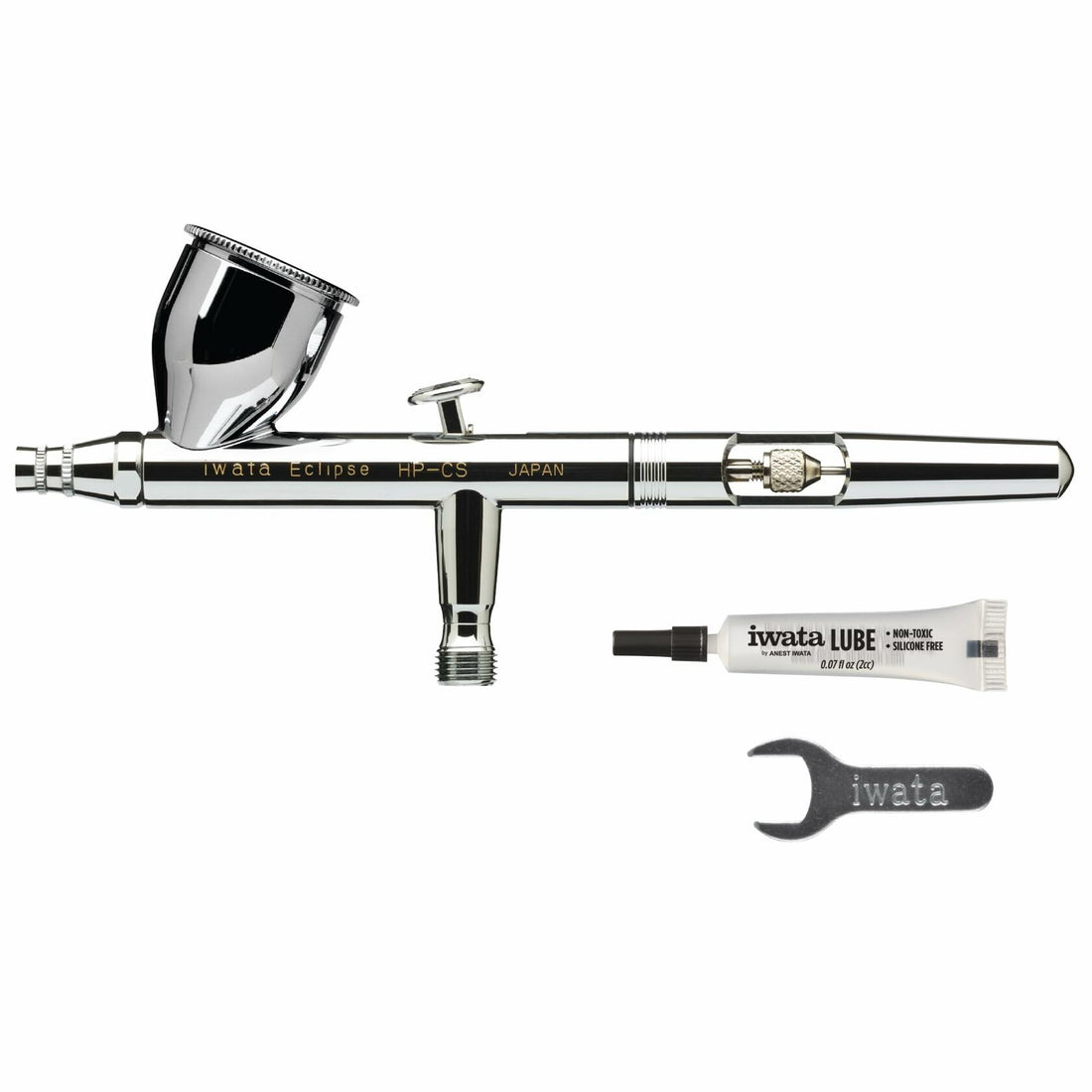 Iwata Eclipse HP-CS Airbrush - Gravity Feed Dual Action, High-Flow Atomization for Fine Detail to Wide Coverage – E3 Nozzle, 0.24 oz Cup – Ideal for Artists, Model Painting, Cosplay &amp; More