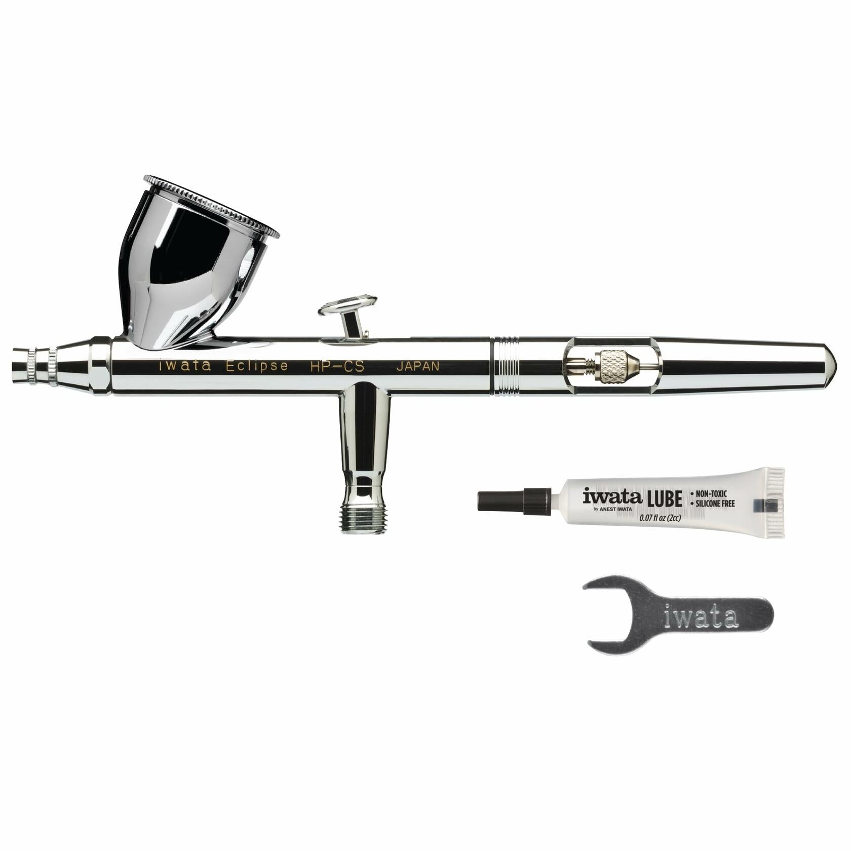 Iwata Eclipse HP-CS Airbrush - Gravity Feed Dual Action, High-Flow Atomization for Fine Detail to Wide Coverage – E3 Nozzle, 0.24 oz Cup – Ideal for Artists, Model Painting, Cosplay &amp; More