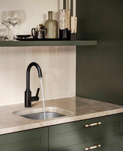 MOEN Genta LX 5882BL Single-Handle Bar Faucet in Matte Black