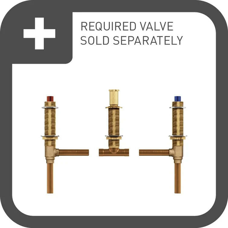 Moen TS22101 Weymouth Deck Mounted Roman Tub Filler Trim (Valve Not Included)