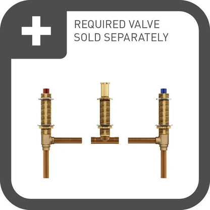 Moen TS22101 Weymouth Deck Mounted Roman Tub Filler Trim (Valve Not Included)