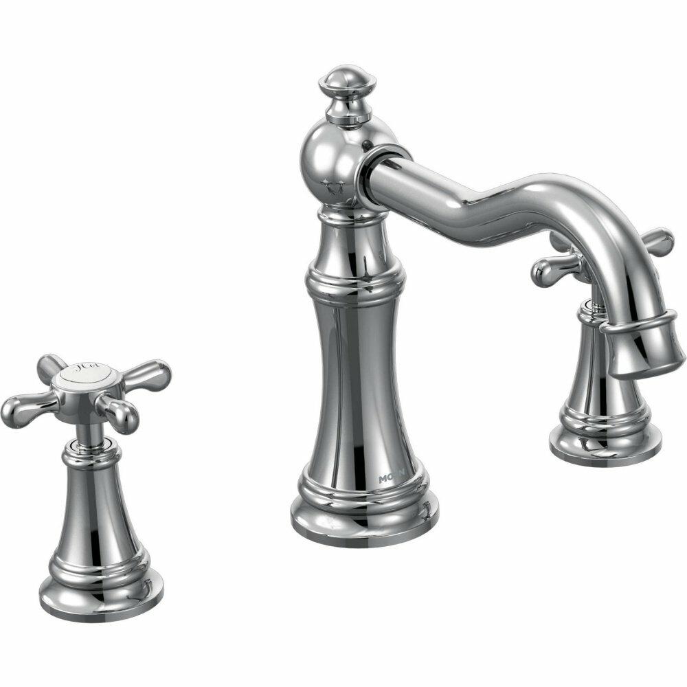 Moen TS22101 Weymouth Deck Mounted Roman Tub Filler Trim (Valve Not Included)