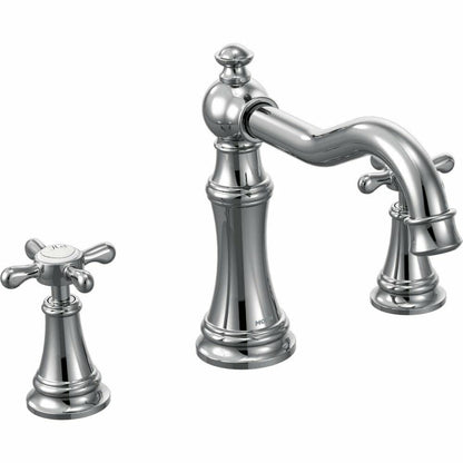 Moen TS22101 Weymouth Deck Mounted Roman Tub Filler Trim (Valve Not Included)